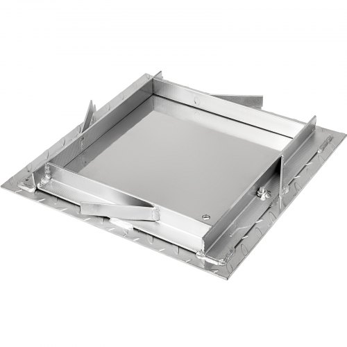 VEVOR Recessed Manhole Cover Covers 30X30 cm Clear Opening, Galvanized Steel Drain Cover Overall Size 37X37 cm, Sealed Square Manhole Covers and Frames Steel Man Hole Cover Lids for Boats and Ships