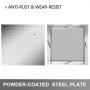 VEVOR Recessed Manhole Cover Covers 30X30 cm Clear Opening, Galvanized Steel Drain Cover Overall Size 37X37 cm, Sealed Square Manhole Covers and Frames Steel Man Hole Cover Lids for Boats and Ships