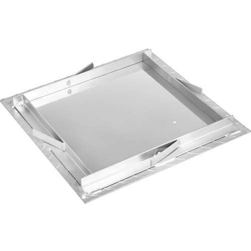 VEVOR Recessed Manhole Cover Covers 50x50 cm Clear Opening, Galvanized Steel Drain Cover Overall Size 57x57 cm, Sealed Square Manhole Covers and Frames Steel Man Hole Cover Lids for Boats and Ships