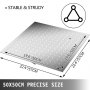 VEVOR Recessed Manhole Cover Covers 50x50 cm Clear Opening, Galvanized Steel Drain Cover Overall Size 57x57 cm, Sealed Square Manhole Covers and Frames Steel Man Hole Cover Lids for Boats and Ships