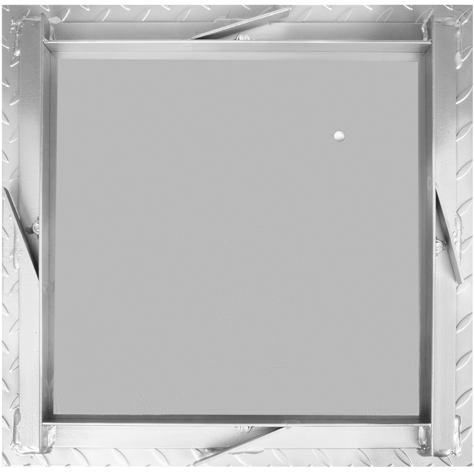 VEVOR Recessed Manhole Cover Covers 60x60 cm Clear Opening, Galvanized Steel Drain Cover Overall Size 67x67 cm, Sealed Square Manhole Covers and Frames Steel Man Hole Cover Lids for Boats and Ships
