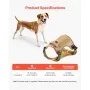 VEVOR Dog Harness for Large Dogs, No Pull Tactical Dog Harness Adjustable Pet Vest, with Handle, Metal Rings, Buckles, Reflective Stitching Nylon Oxford Fabric, for Training, Walking, and Hiking