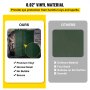 VEVOR welding screen with premium vinyl, no bubbles, normal smell, and secure protection.