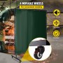 VEVOR welding screen with 4 movable wheels, low noise, durable, in use by welder.