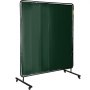 VEVOR Welding Curtain Welding Screens 6' x 6' / 1.8m x 1.8m Flame Retardant Vinyl with Frame Green for Welding Workshop, Automobile Inspection, Shipyard, and other Industrial Places