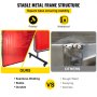 VEVOR welding screen comparison highlighting seamless welding vs. rough weld for stability.