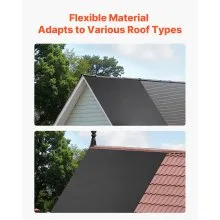 VEVOR 15 x 20 ft Roll Roofing 45 mil EPDM Rubber Roofing for RVs, Roofs, Ponds