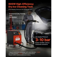 VEVOR Dry Ice Blasting Machine 11LBS / 5KG Capacity Dry Ice Cleaning Machine