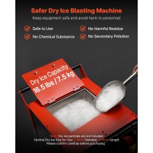 VEVOR Dry Ice Blasting Machine 16.5LBS / 7.5KG Capacity Dry Ice Cleaning Machine