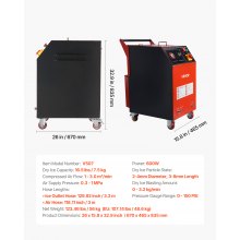 VEVOR Dry Ice Blasting Machine 16.5LBS / 7.5KG Capacity Dry Ice Cleaning Machine