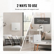 VEVOR Scent Air Machine for Home 480ML Cold Air Diffuser 2500sq.ft Waterless