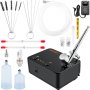 VEVOR Airbrush Kit, Portable Airbrush Set with Compressor, Airbrushing System Kit with Multi-Purpose Dual-Action Gravity Feed Airbrushes, Art Nail Cookie Tattoo Makeup