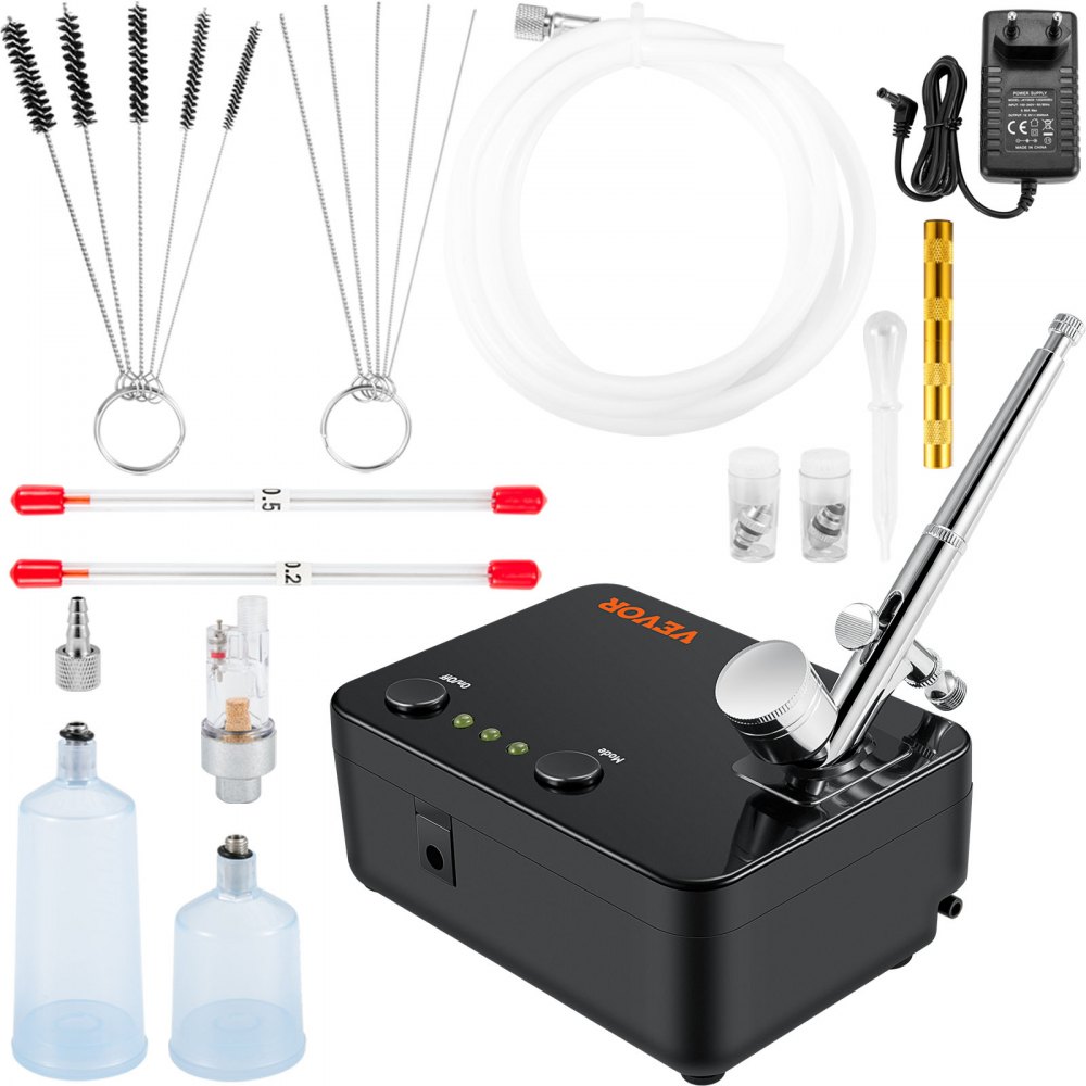 3 Multi-Purpose Airbrushing System with Dual Fan Air Compressor
