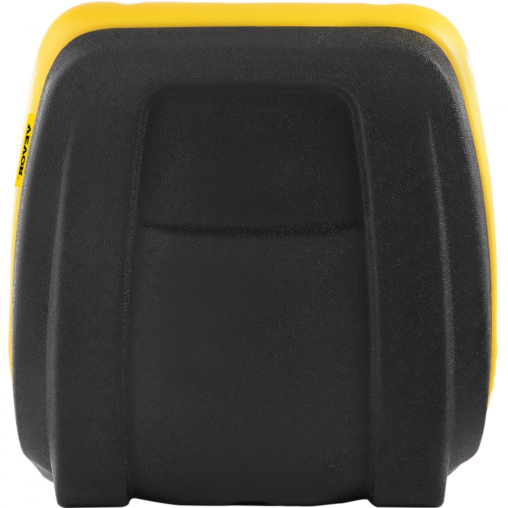 VEVOR Universal Tractor Seat,Compatible with John Deere Models,Industrial High Back, 1PC Yellow PVC Lawn and Garden Mower Seat Replacement,Steel Frame Compact Forklift Seat w/ Drain Hole, Yellow