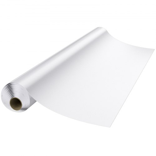 VEVOR White Board Paper, 6x4 ft, Dry Erase Whiteboard Sticker w/ Adhesive Backing, Peel and Stick PET Surface, Removable, No Ghost for Kids, Home, and Office, 3 Markers, 4 Push Pin Magnets, & Eraser