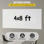 VEVOR White Board Paper Dry Erase Sticker for Wall 8x4 ft Wallpaper w/ 3 Markers