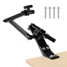 VEVOR Lawn Mower Blade Sharpener, 15° - 45° Adjustable Lawnmower Blade Sharpening Tool with 4 Adapter Pins, Ball Bearing Design & 25mm Enlarged Handle, Compatible with Most Angle Grinders