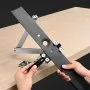Ascuțitor și echilibrator lame de tuns iarba VEVOR, instrument de ascuțire a lamei de tuns iarba reglabil la 15° - 45° cu 4 pini adaptori, rulmenți cu bile și mâner mărit de 25 mm, compatibil cu majoritatea polizoarelor unghiulare