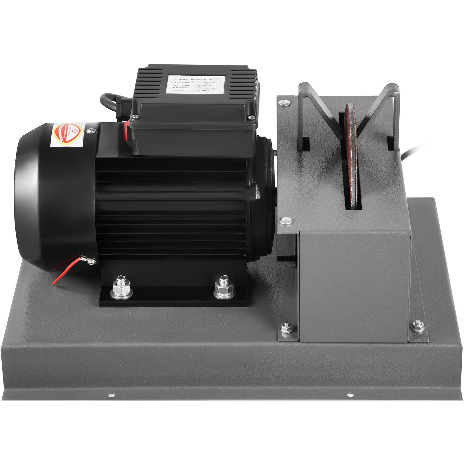 VEVOR Lawnmower Blade Grinder, 2/3 HP 1700 RPM Motor with 7'' Diameter Standard & Reverse Wheel, 30 & 40 Grinding Degree Steel Mower Sharper for Blades & Tool Grinding in Garden or Workshop