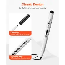 Dry Erase Markers 36 Count Black Whiteboard Markers Fine Tip Low Odor