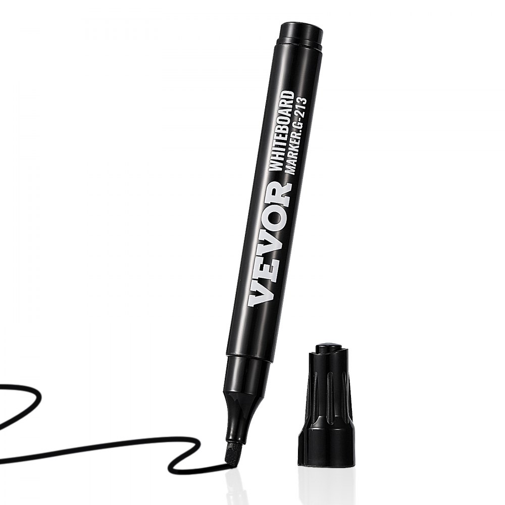 VEVOR Black Dry Erase Markers, 36 Pack Low-Odor Whiteboard Markers with Chisel Tip, Easily Clean Dry Erase Markers Bulk for School Office Home