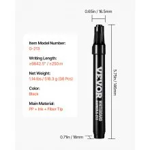 Dry Erase Markers 36 Count Black Whiteboard Markers Chisel Tip Low Odor
