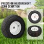 VEVOR Lawn Mower Tires with Rim, 16x6.5-8" Tubeless Tractor Tires, 2-Pack Tire and Wheel Assembly, Turf Pneumatic Tires, 3" Offset Hub, 3/4" Bushing Size, 16 PCS Adapters for Riding Mower Lawn Tractor