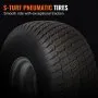 VEVOR Lawn Mower Tires with Rim, 20x8-8" Tubeless Tractor Tires, 2-Pack Tire, S-Turf Pneumatic Tires with 3.5" Offset Hub and 3/4" Bushing Size, for Riding Mowers Lawn Tractors