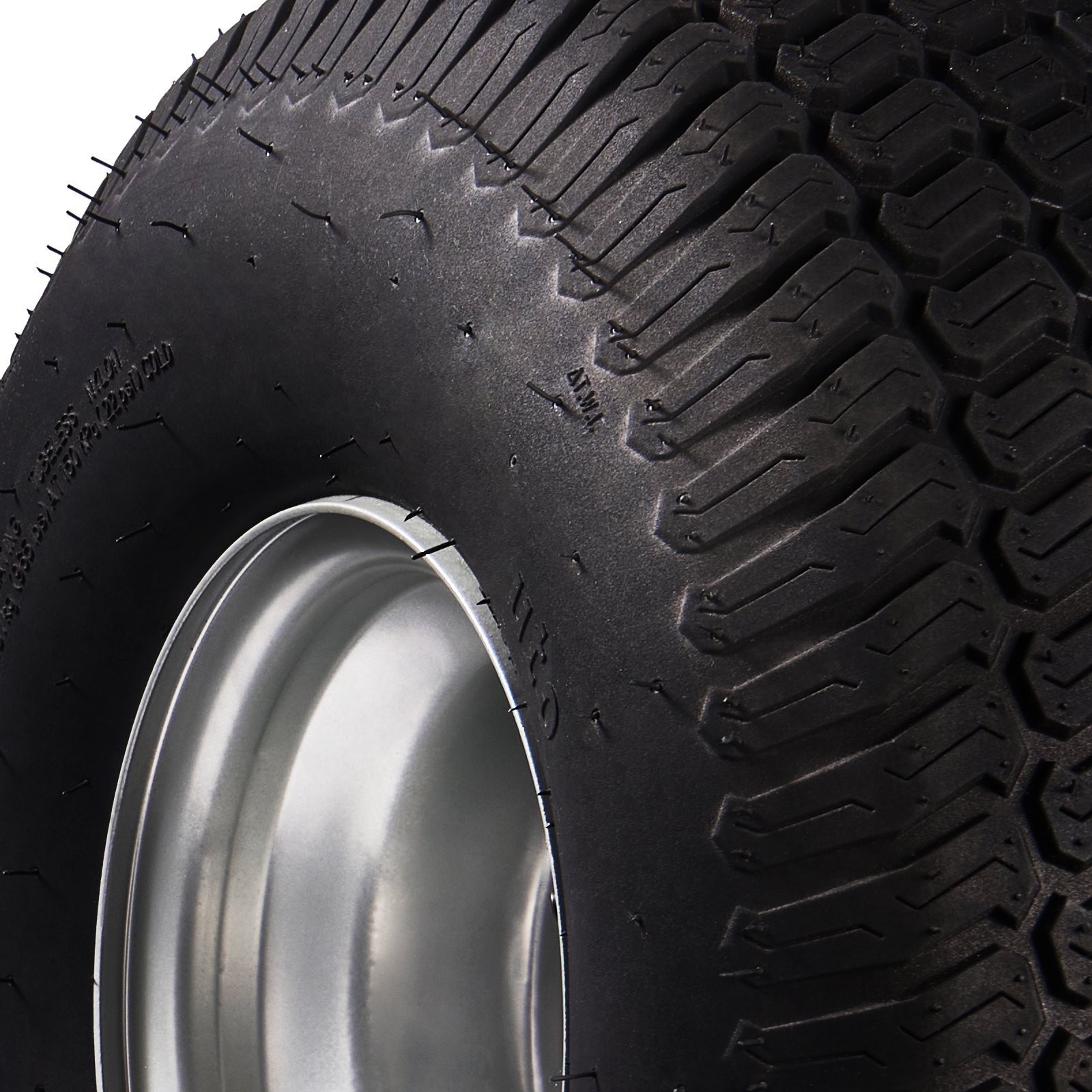 VEVOR Lawn Mower Tires with Rim, 20x8-8" Tubeless Tractor Tires, 2-Pack Tire and Wheel Assembly, S-Turf Pneumatic Tires with 3.5" Offset Hub and 3/4" Bushing Size, for Riding Mowers Lawn Tractors