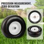 VEVOR Lawn Mower Tires with Rim, 13x5-6" Tubeless Tractor Tires, 2-Pack Tire and Wheel Assembly, Flat-free PU Tires, 3.25"-5.9" Centered Hub, 3/4" Bushing Size, 20 PCS Adapter for Lawn Mowers Tractors