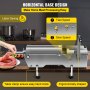 Horizontal Sausage Stuffer 10L Manual Sausage Maker With 5 Filling Nozzles Sausage Stuffing Machine For Home & Commercial Use Stainless Steel