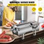 Horizontal Sausage Stuffer Manual Sausage Stuffing Machine 7.8L Stainless Steel