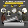 VEVOR Manual Sausage Stuffer, 7 L / 15 LBS Horizontal Sausage Machine, Dual-Speed Meat Stuffer, Made of Food-Grade 304 Stainless Steel, Includes 5 Stuffing Tubes, for Home Kitchen Restaurant Commercia
