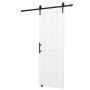 Posuvné dvere do stodoly VEVOR, 762 x 2134 mm, vysokopevnostný MDF panel, dvere do stodoly so sadou kovania, vodeodolný PVC povrch, jednoduchá inštalácia, H-rám, plynulé a tiché posúvanie do obývačky, kúpeľne