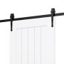 Posuvné dvere do stodoly VEVOR, 762 x 2134 mm, vysokopevnostný MDF panel, dvere do stodoly so sadou kovania, vodeodolný PVC povrch, jednoduchá inštalácia, H-rám, plynulé a tiché posúvanie do obývačky, kúpeľne