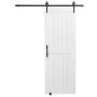 Posuvné dvere do stodoly VEVOR, 762 x 2134 mm, vysokopevnostný MDF panel, dvere do stodoly so sadou kovania, vodeodolný PVC povrch, jednoduchá inštalácia, H-rám, plynulé a tiché posúvanie do obývačky, kúpeľne