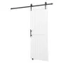 VEVOR Sliding Barn Door, 914 x 2134mm, High-Strength MDF Panel, Barn Door with Hardware Kit, Water-Proof PVC Surface, Easy to Install, H-Frame, Smoothly and Quietly Sliding for Living Room, Bathroom