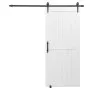 VEVOR Sliding Barn Door, 914 x 2134mm, High-Strength MDF Panel, Barn Door with Hardware Kit, Water-Proof PVC Surface, Easy to Install, H-Frame, Smoothly and Quietly Sliding for Living Room, Bathroom