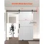 VEVOR Sliding Barn Door, 1067 x 2134mm, High-Strength MDF Panel, Barn Door with Hardware Kit, Water-Proof PVC Surface, Easy to Install, H-Frame, Smoothly and Quietly Sliding for Living Room, Bathroom