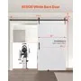 VEVOR Sliding Barn Door, 1219 x 2134mm, High-Strength MDF Panel, Barn Door with Hardware Kit, Water-Proof PVC Surface, Easy to Install, H-Frame, Smoothly and Quietly Sliding for Living Room, Bathroom