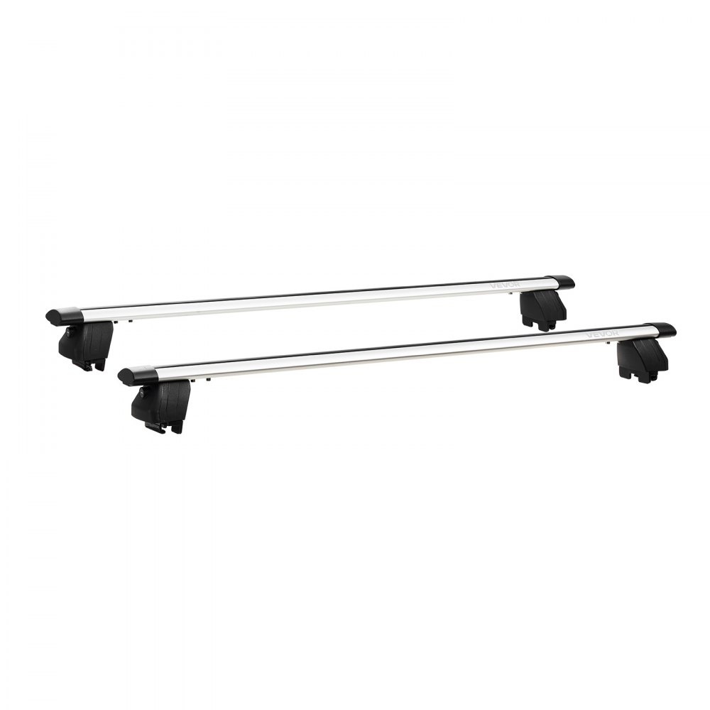 VEVOR Roof Rack Cross Bars, 165 lbs Capacity, Universal Fit for Raised & Flush Roof Rails, 7.1"-40.8" Rail Spacing, Lockable Heavy Duty Aluminum Crossbar Rooftop Luggage Canoe Cargo Basket Carrier