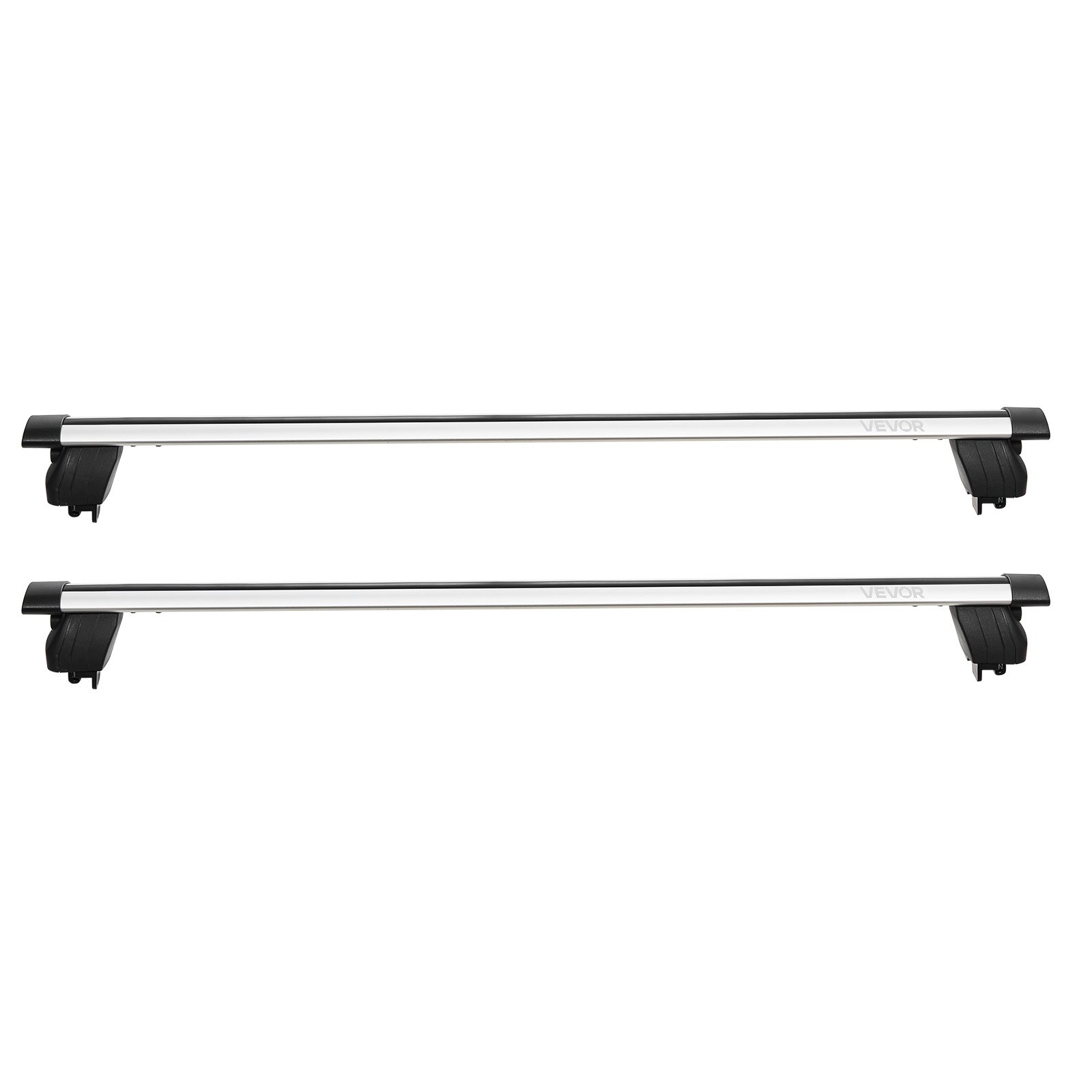 VEVOR Roof Rack Cross Bars, 165 lbs Capacity, Universal Fit for Raised & Flush Roof Rails, 7.1"-40.8" Rail Spacing, Lockable Heavy Duty Aluminum Crossbar Rooftop Luggage Canoe Cargo Basket Carrier