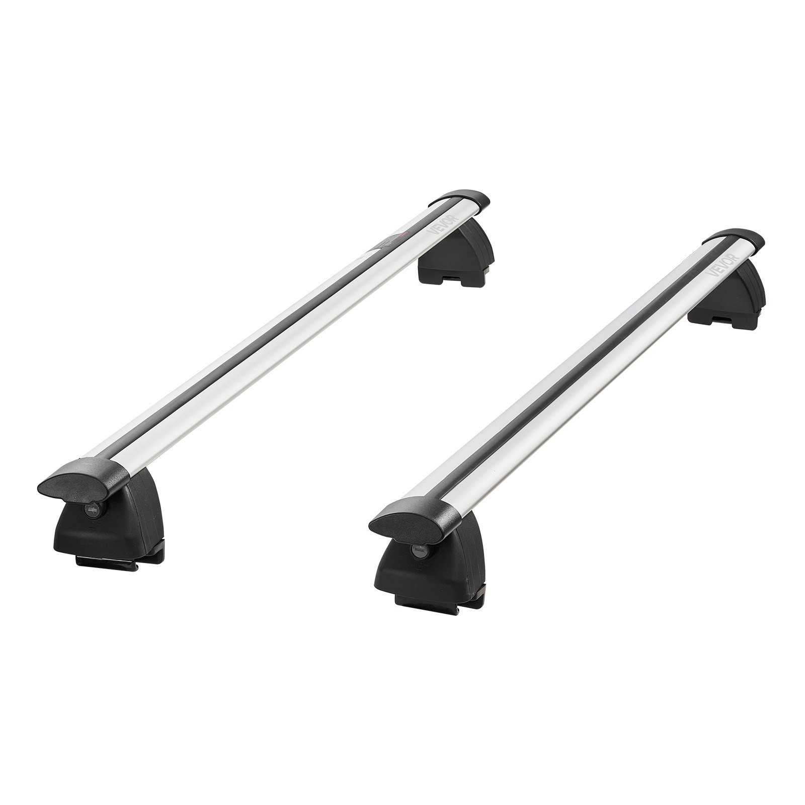 VEVOR Roof Rack Cross Bars, 165 lbs Capacity, Universal Fit for Raised & Flush Roof Rails, 7.1"-40.8" Rail Spacing, Lockable Heavy Duty Aluminum Crossbar Rooftop Luggage Canoe Cargo Basket Carrier