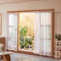 VEVOR Sheer Curtains, 84 inches Long, 2 Panels Set Sheer White Curtains, Each 42" W x 84" L, Dual Rod Pocket Installation, 100% Polyester Window Drapes for Bedroom, Living Room, Balcony, Yard