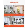 Sheer Curtains 52 W x 84 L inches 2 Panels Window Drapes Rod Pocket Polyester