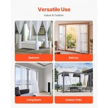 Sheer Curtains 52 W x 84 L inches 2 Panels Window Drapes Rod Pocket Polyester