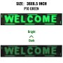 Led Sign, Digital Sign 38x6.5'', Green Led Message Board Digital Display Board