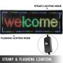 VEVOR Led Sign 40 x 15 inch Led Scrolling Sign 3 Color Red Green Yellow Digital Led Open Sign Outdoor WiFi High Resolution Bright Electronic Message Display Board with SMD Technology for Advertising