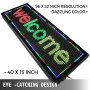VEVOR Led Sign 40 x 15 inch Led Scrolling Sign 3 Color Red Green Yellow Digital Led Open Sign Outdoor WiFi High Resolution Bright Electronic Message Display Board with SMD Technology for Advertising