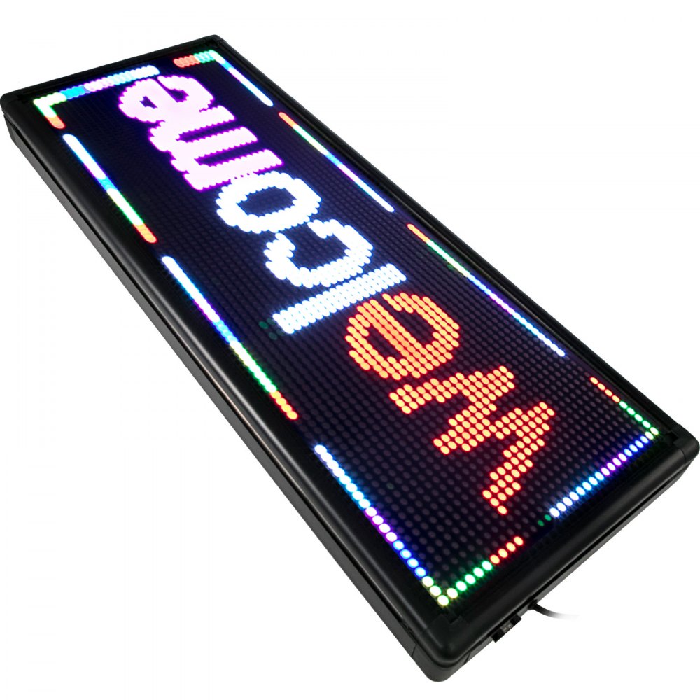 LED Scrolling Sign P10 Red White Pink 40" x 15" Programble Advertising Board US